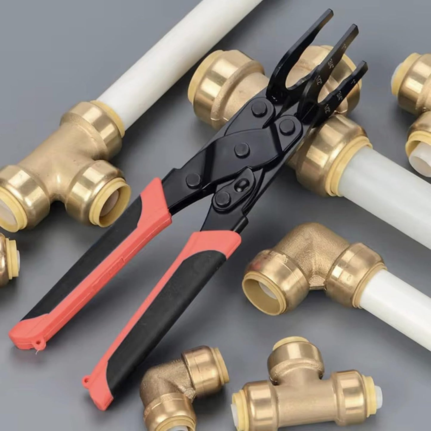 Exclusive Offerš„Fit Disconnect Tong Tool for Easily Removing Push-to-Connect Fittings(1/2in, 3/4in, 1in)