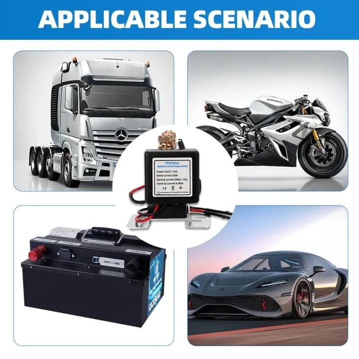 WIRELESS REMOTE CONTROL BATTERY RELAY SWITCH đ