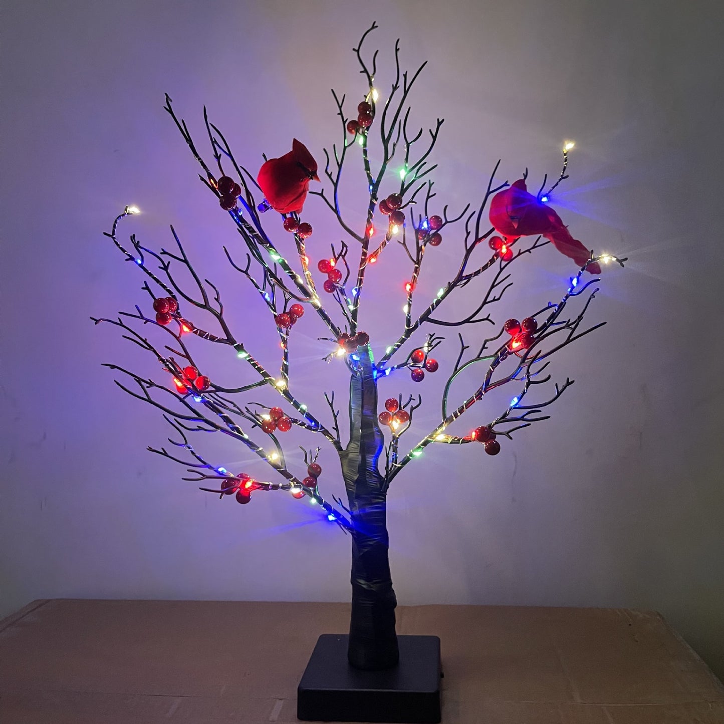 🎄CHRISMAS EARLY SALE 50% OFF🎄Christmas Lighted Mini LED Tree With Red Berries