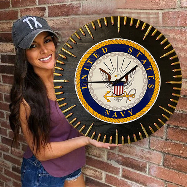Veteran's Day Pre-Sale 60% OFFš„Handmade Patriotic American Flag ClockšBUY 2 FREE SHIPPING