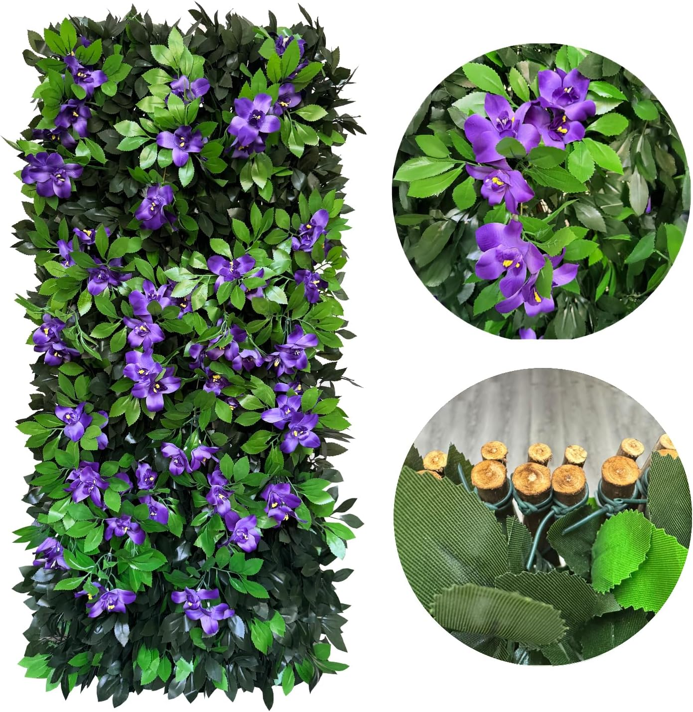 Decorative artificial plant fence board, artificial hedge (single-sided leaf)