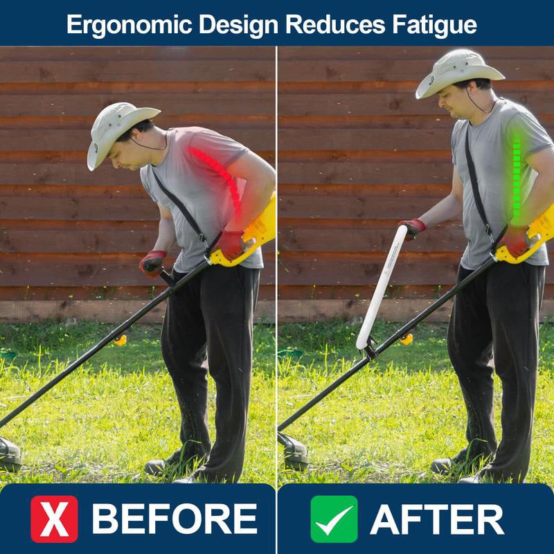 Weed Wacker Handle Extension – Ergonomic Grip for Easier Trimming & Less Fatigue