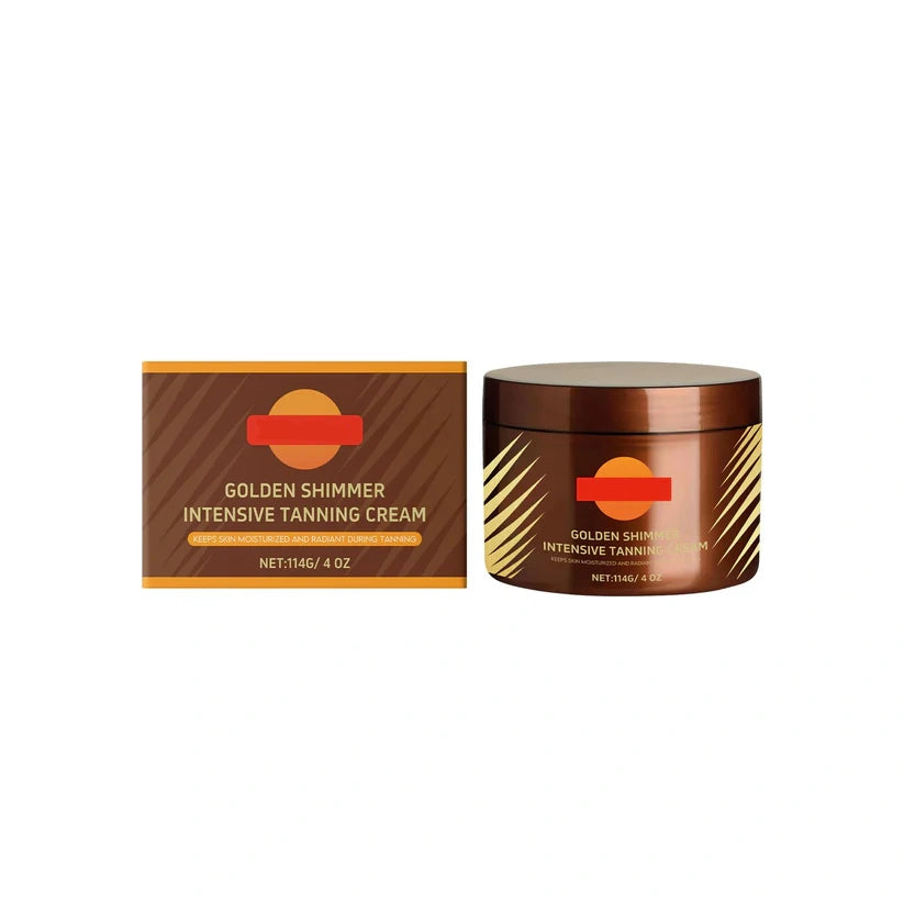 🔥2025 Summer Hot Sale- Gold Shimmer Intensive Tanning Gel | Browning & Bronzing Tan Accelerator | Water-Resistant with Carrot and Coconut Oil | Vitamin A & E For Moisture & Hydration | 5 Fl Oz + Spatula💖