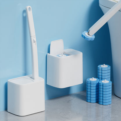 🔥LAST DAY 49% OFF-Disposable Toilet Brush Set – with Built-In Cleaner & 24 Refills