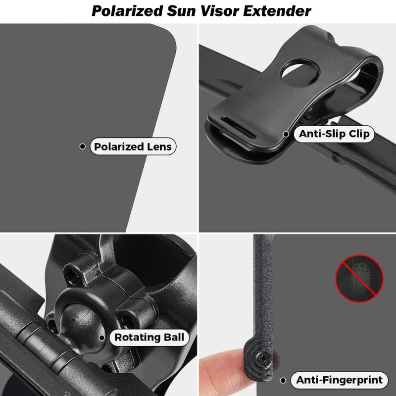 🔥LAST DAY SALE 49% OFF🚗Universal Car Sun Visor With Polarized Glare Protection