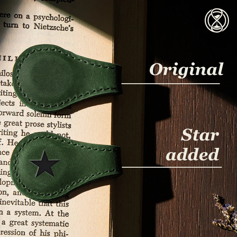 🔥LAST DAY SALE 49%- TimelessMark-Personalized Magnetic Leather Bookmark