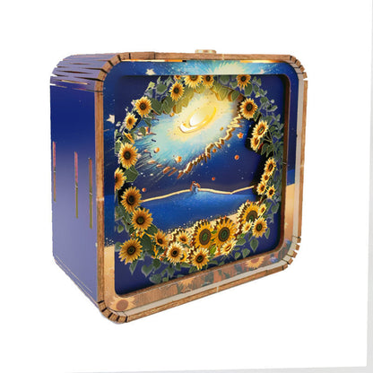 Warm Christmas Eve - 3D Wooden Puzzle Night Light