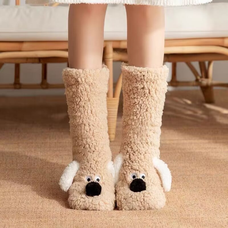 🧦🐶Cute Ultra-thick Cozy Slipper Home Socks