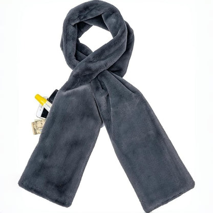 Winter Special Big Promotion Save 49%🔥Faux Fur Pull-Through Scarf with Zipper Pocket