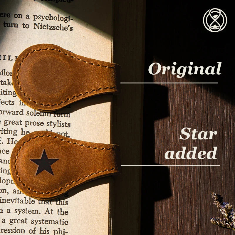 🔥LAST DAY SALE 49%- TimelessMark-Personalized Magnetic Leather Bookmark