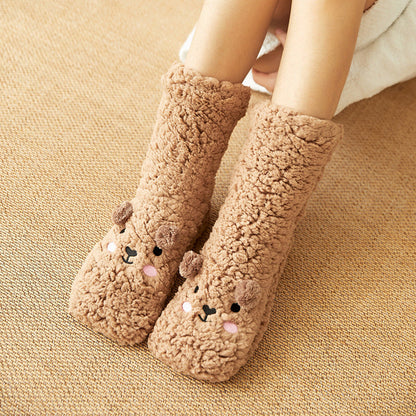 🧦🐶Cute Ultra-thick Cozy Slipper Home Socks