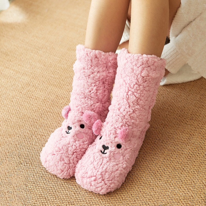 🧦🐶Cute Ultra-thick Cozy Slipper Home Socks