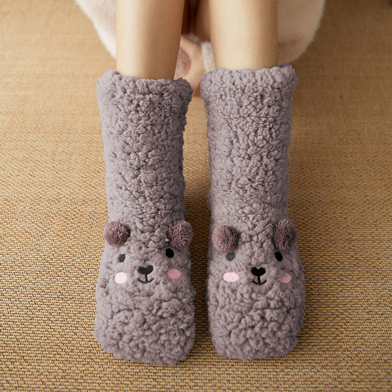 🧦🐶Cute Ultra-thick Cozy Slipper Home Socks