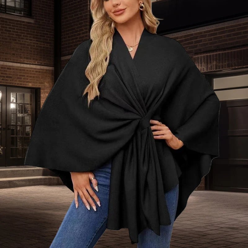 ❣️Winter New❣️ Women’s Cross Front Shawl Wrap – Elegant Cozy Style for Every Outfit