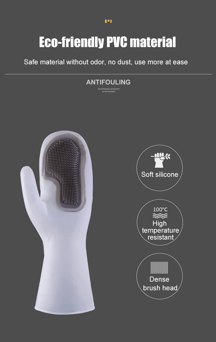 Household magic brush dishwashing gloves