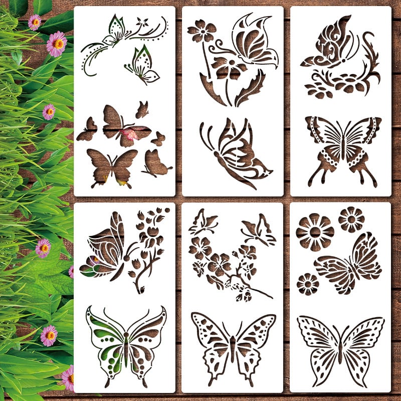 🏡Last Day 49% OFF -Garden Fence Large Flower Stencils🌻DIY Decoration