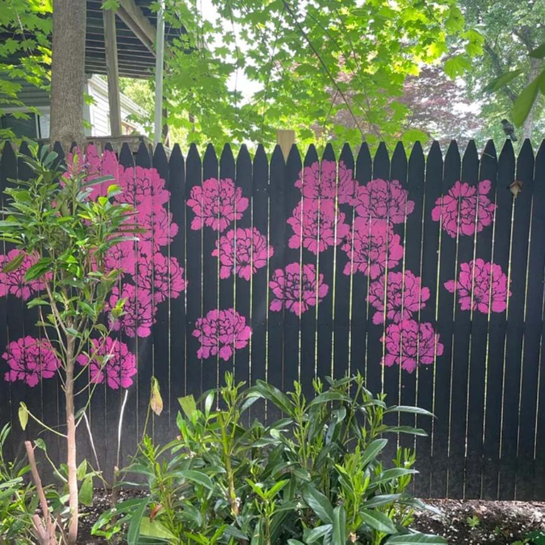🏡Last Day 49% OFF -Garden Fence Large Flower Stencils🌻DIY Decoration