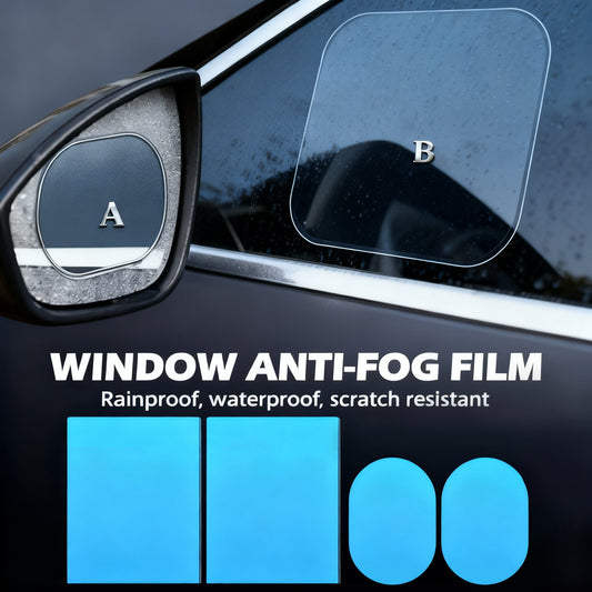 Last Day Promotion - 49% OFF🔥💥4Pcs Anti-Rain Rearview Mirror Film — Drive Safely in Any Weather 🌧️