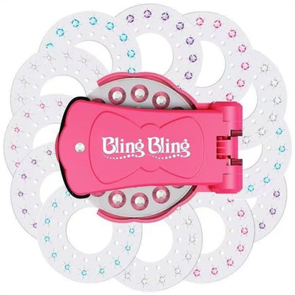 🎄Christmas Limited Time SALE 50% OFF - ✨Glitter Diamond Styling Tools Hair Gemstone Styling Set to light up girls' hair, clothes, accessories, No Heat Required Hair Styling Accessories