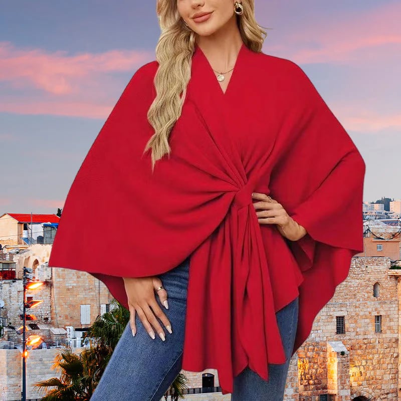 ❣️Winter New❣️ Women’s Cross Front Shawl Wrap – Elegant Cozy Style for Every Outfit