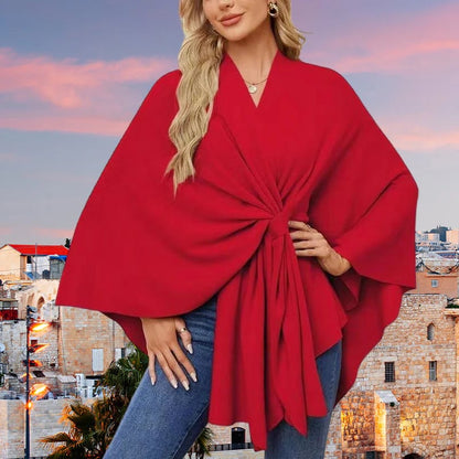 ❣️Winter New❣️ Women’s Cross Front Shawl Wrap – Elegant Cozy Style for Every Outfit