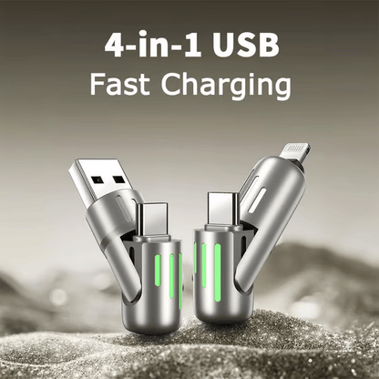 🔥 Last Day 49% OFF 🔥 - 4-in-1 USB Charging Cable mFish fast charging