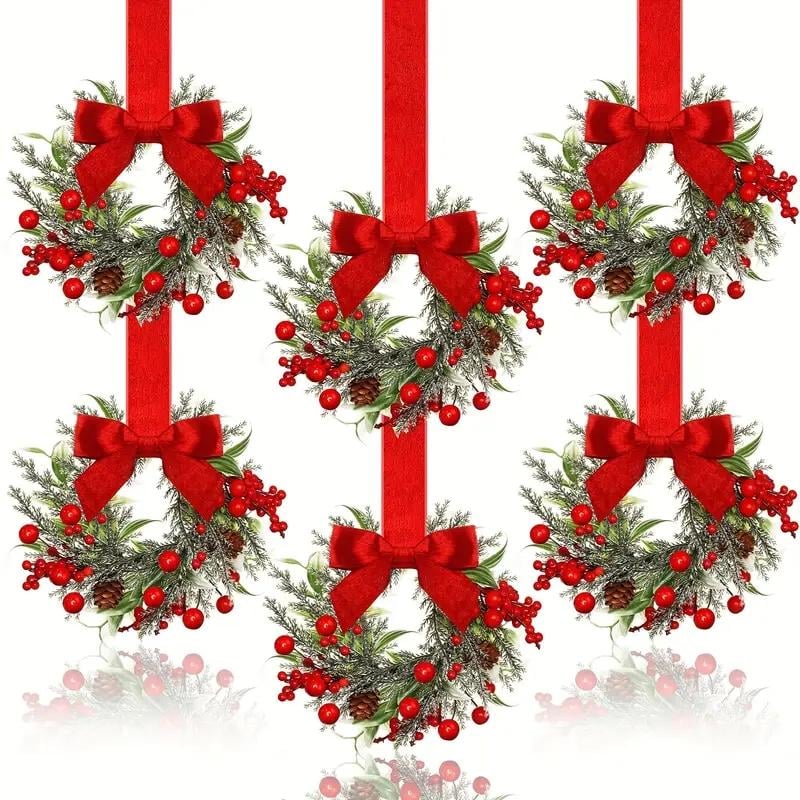 🏆Flash Sale⚡ 50K+ SOLD! Almost Gone🎄Mini Christmas Wreaths