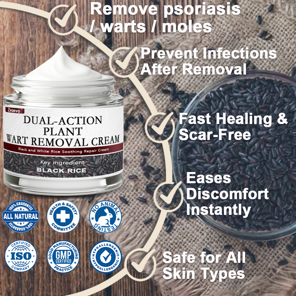 ✅ Zvoevo® Rice Bran Extract Cream 👩‍⚕️ TGA-Certified (For removing warts and skin growths, eliminating skin hyperplasia and keratin buildup, treating skin cancer, age spots, and hyperpigmentation)