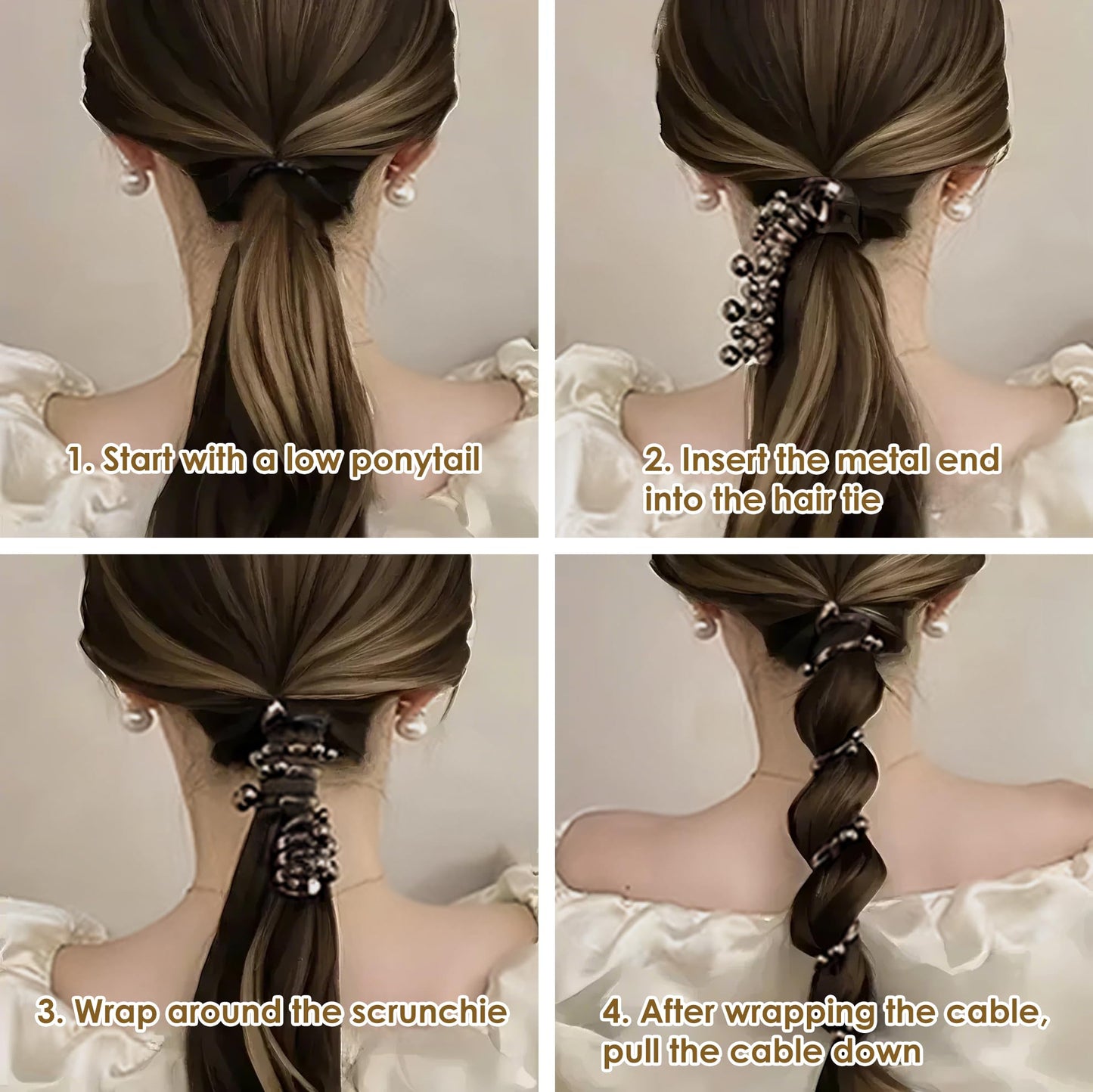 🎉🎁Sleepy Tie No Damage Soft Elastic Spiral Hair Ties