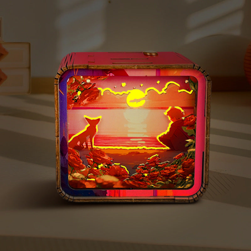 Warm Christmas Eve - 3D Wooden Puzzle Night Light