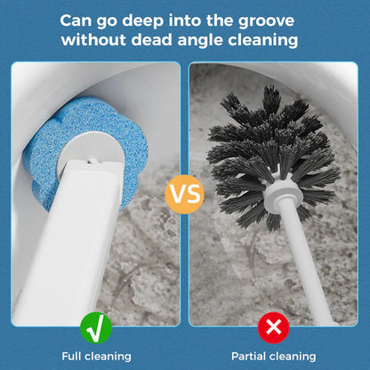 🔥LAST DAY 49% OFF-Disposable Toilet Brush Set – with Built-In Cleaner & 24 Refills