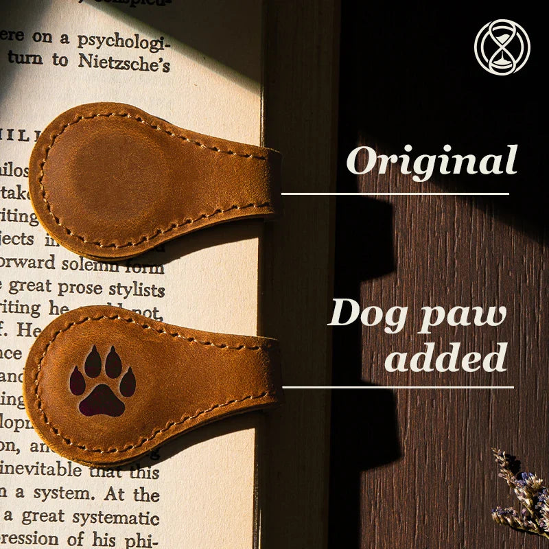 🔥LAST DAY SALE 49%- TimelessMark-Personalized Magnetic Leather Bookmark