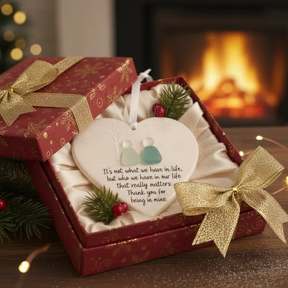 Heart-Shaped Sea Glass Friendship Decor🌊✨ Shaped by Nature & Crafted by Hand💝