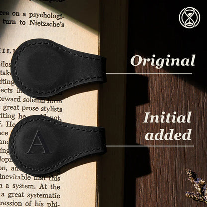 🔥LAST DAY SALE 49%- TimelessMark-Personalized Magnetic Leather Bookmark