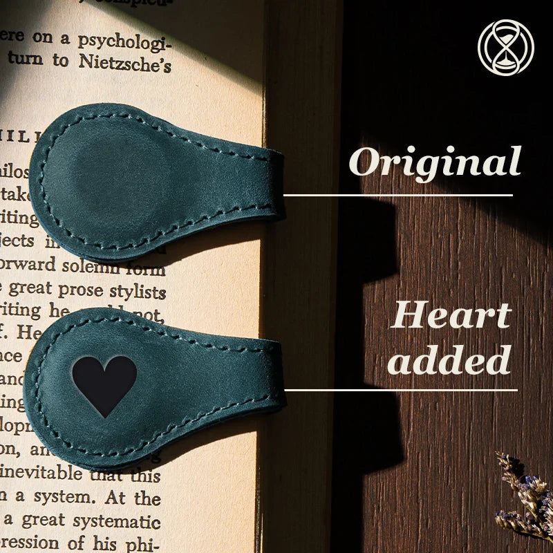 🔥LAST DAY SALE 49%- TimelessMark-Personalized Magnetic Leather Bookmark