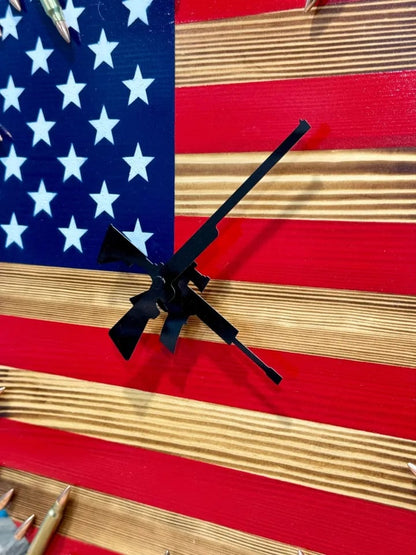 Veteran's Day Pre-Sale 60% OFF🔥Handmade Patriotic American Flag Clock🎁BUY 2 FREE SHIPPING