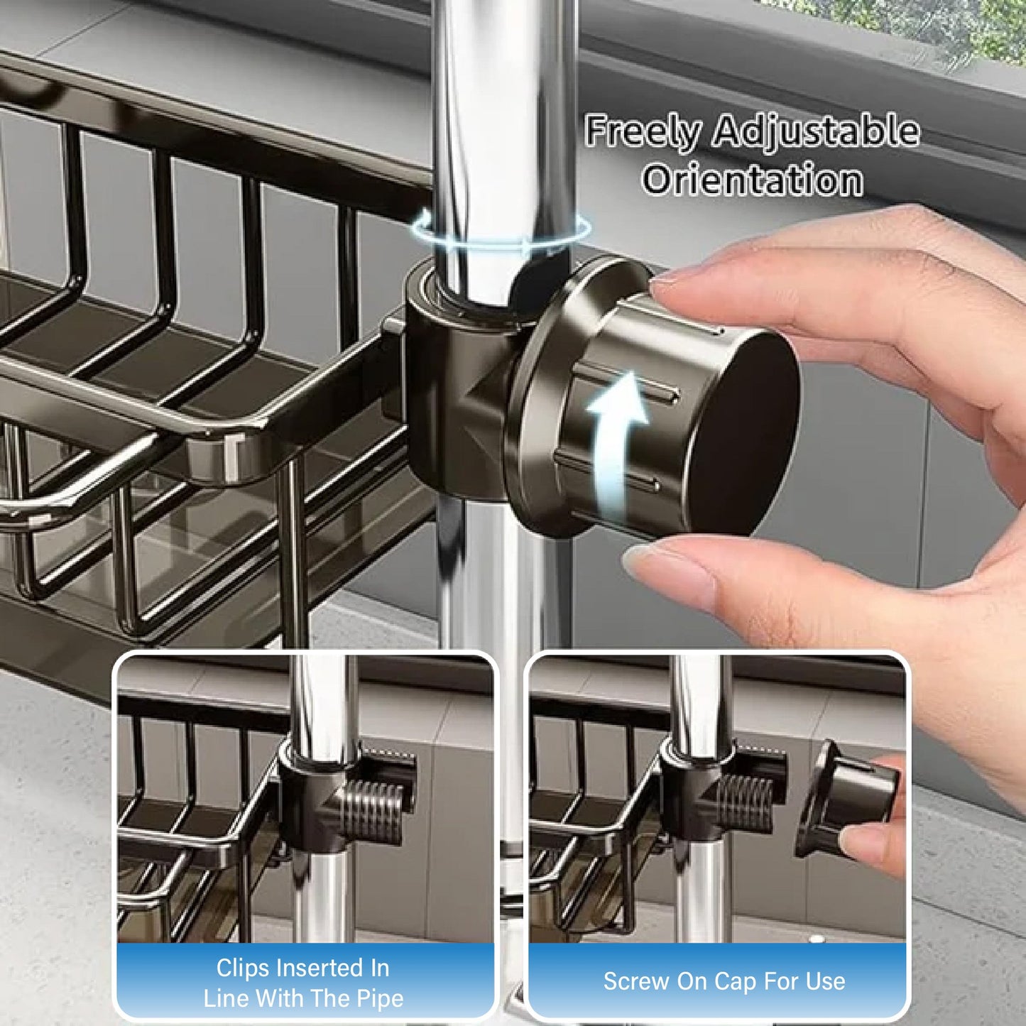 🔥🔥Kitchen Sink Faucet Organizer💦