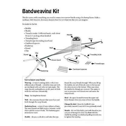 🔥LAST DAY 49% OFF🔥Rigid heddle backstrap loom kit for bandweaving