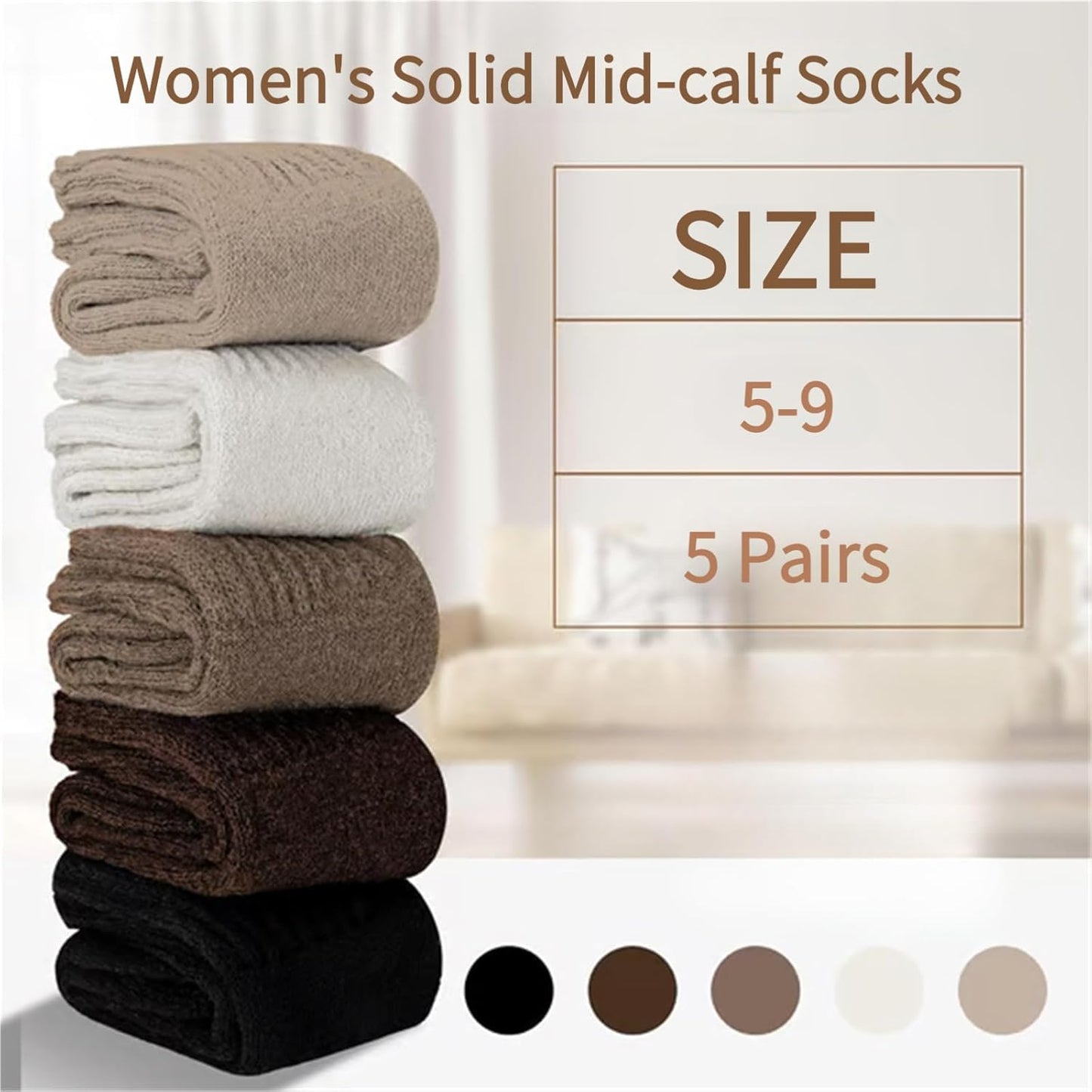 💕Hot sale 50% OFF🔥Women's Wool Mid-Calf Socks