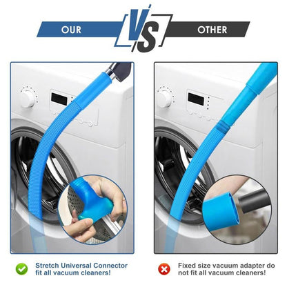 💥LAST DAY SALE 49% OFF💥 2 Pieces Dryer Vent Cleaner Kit, Dryer Lint Brush and Vacuum Hose Attachment with Universal Connector, Quickly Lint Remover