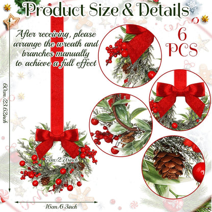 🏆Flash Sale⚡ 50K+ SOLD! Almost Gone🎄Mini Christmas Wreaths