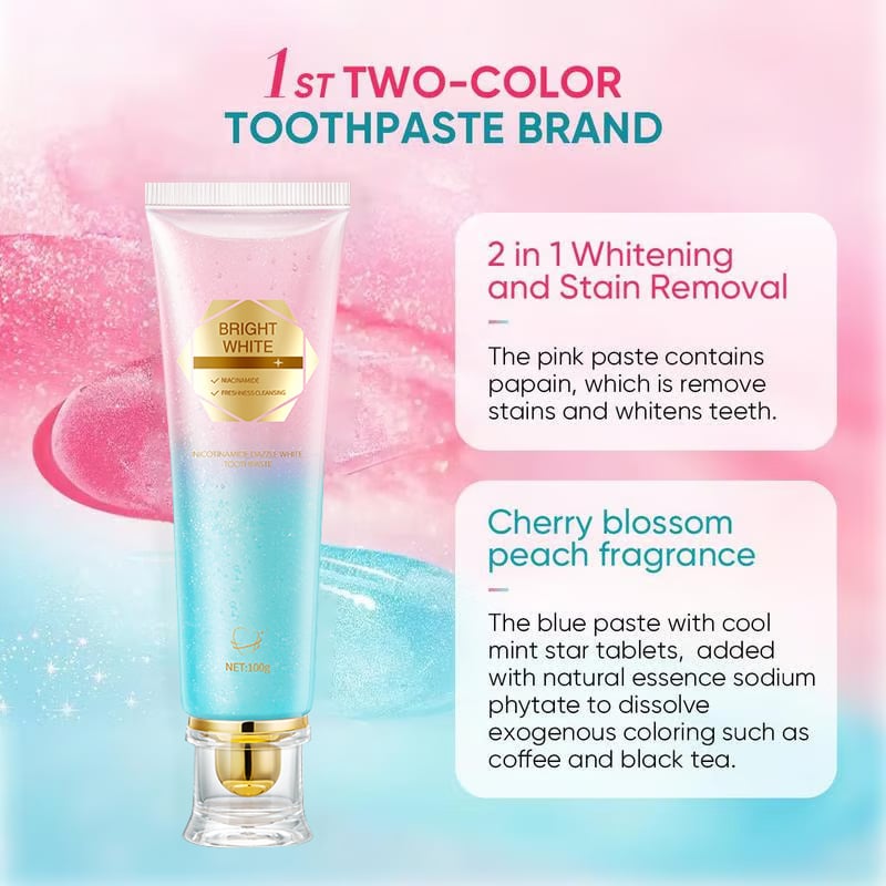 ✨ Achieve a Radiant Smile - 49% OFF - 🦷 Niacinamide Whitening Toothpaste - For Healthier, Whiter Teeth!