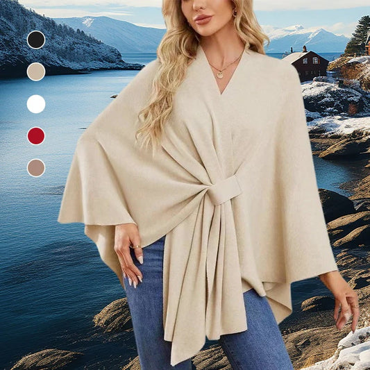 ❣️Winter New❣️ Women’s Cross Front Shawl Wrap – Elegant Cozy Style for Every Outfit