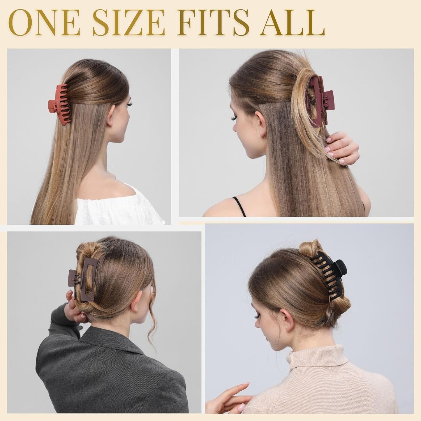 (🔥Last Day 49%Off🔥)Soft Hair Claw Clip🥰: The Safe, Comfy Alternative to Harsh Clips