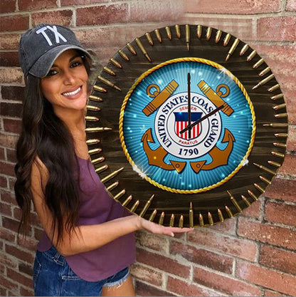 Veteran's Day Pre-Sale 60% OFF🔥Handmade Patriotic American Flag Clock🎁BUY 2 FREE SHIPPING