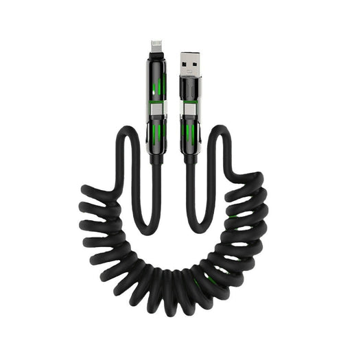 4-in-1 Coiled Universal Charging Cable