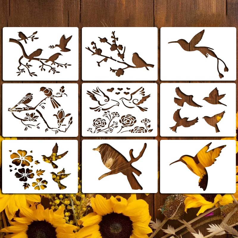 🏡Last Day 49% OFF -Garden Fence Large Flower Stencils🌻DIY Decoration