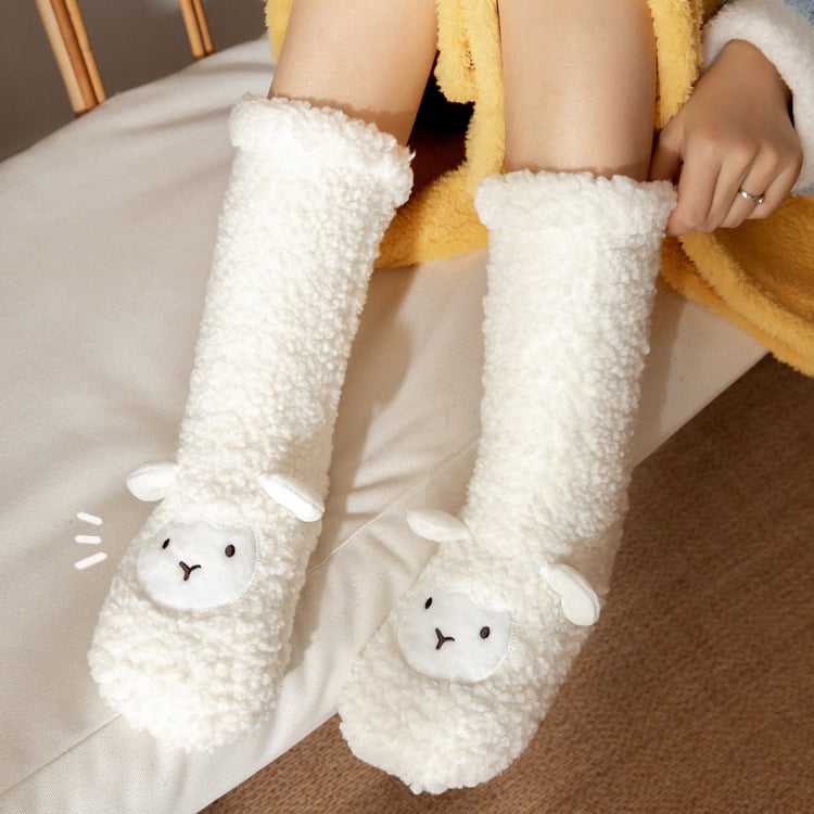 🧦🐶Cute Ultra-thick Cozy Slipper Home Socks