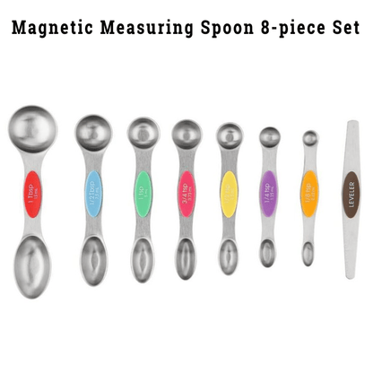 🔥LAST DAY SALE 49% OFF - Stainless Steel Magnetic Measuring Spoons Set
