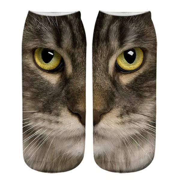 🐾Realistic Cat Face Socks🐱